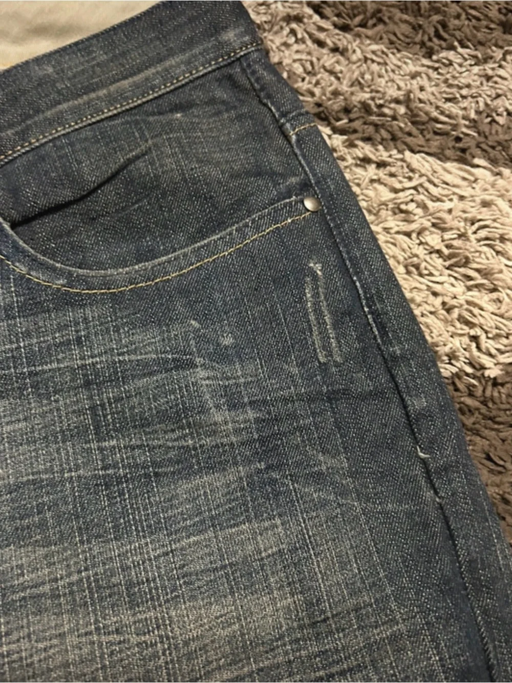 I-N-C International concepts men's y2k distressed grunge jeans size 38x32